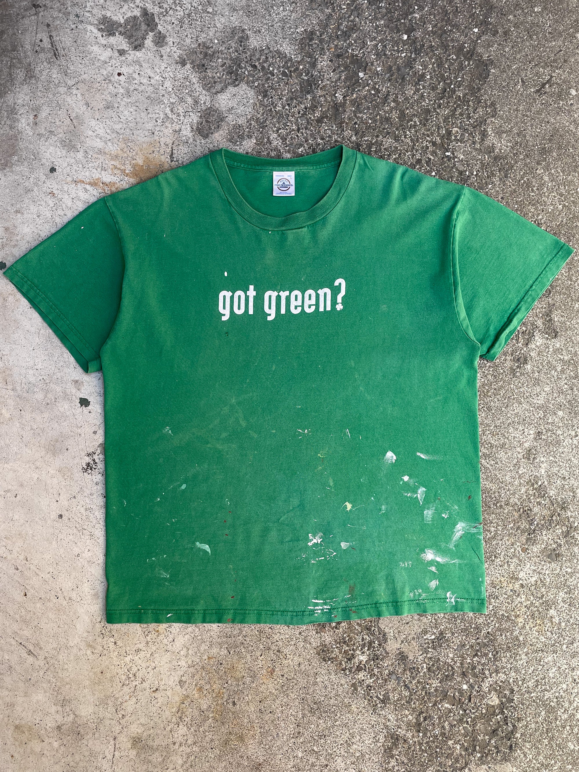 Vintage 00s “Got Green?” Painted Tee