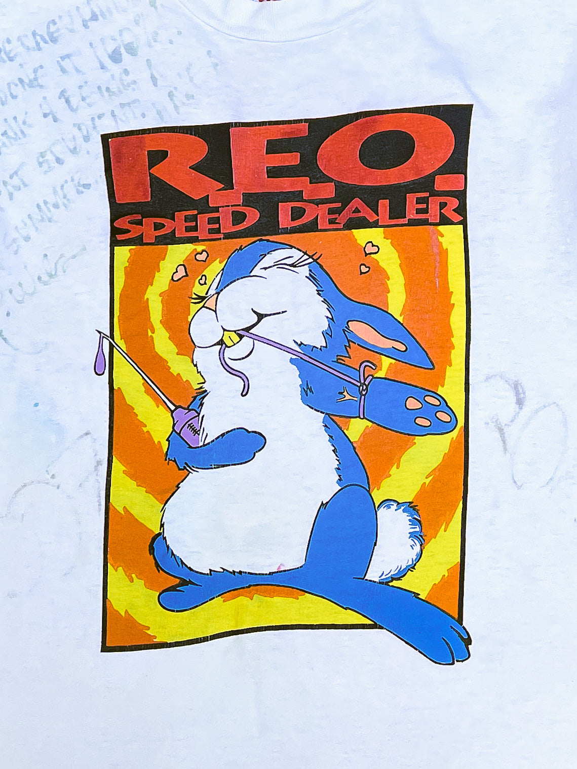 1990s “REO Speed Dealer” Class Signature Single Stitched Hanes Beefy Tee