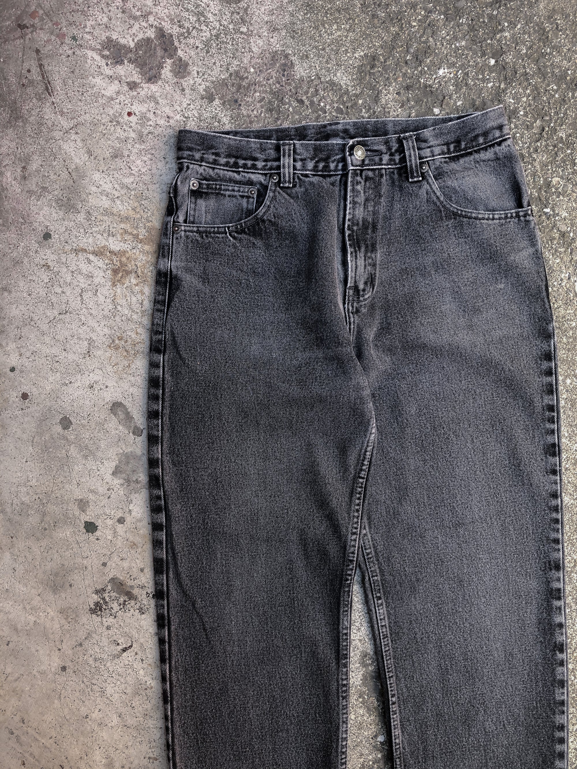 1980s Levis Faded Black Released Hem Denim (30X31)