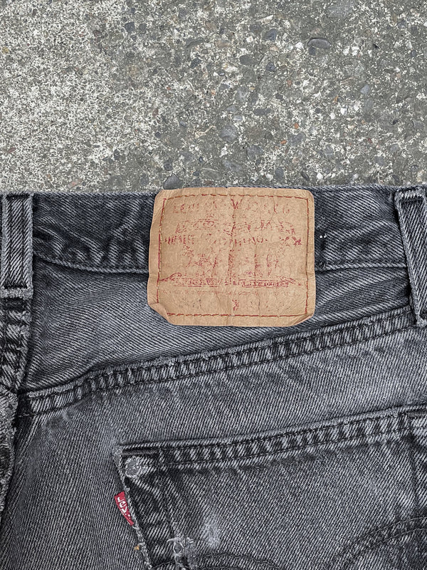 1990s Levi’s Faded Black 501 Released Hem (28X29)