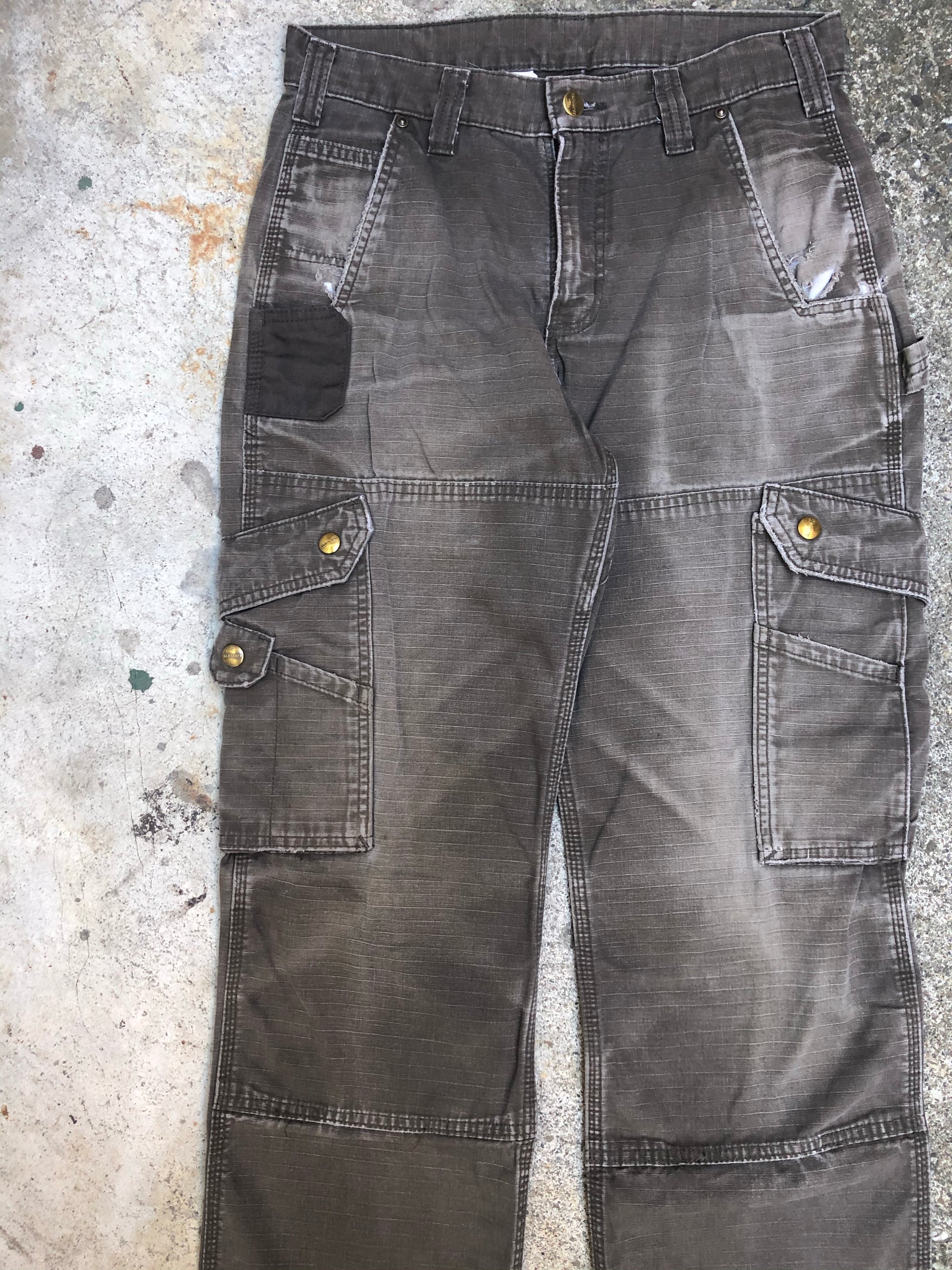 Carhartt B342 Dark Coffee Ripstop Cargo Pants (29X28)