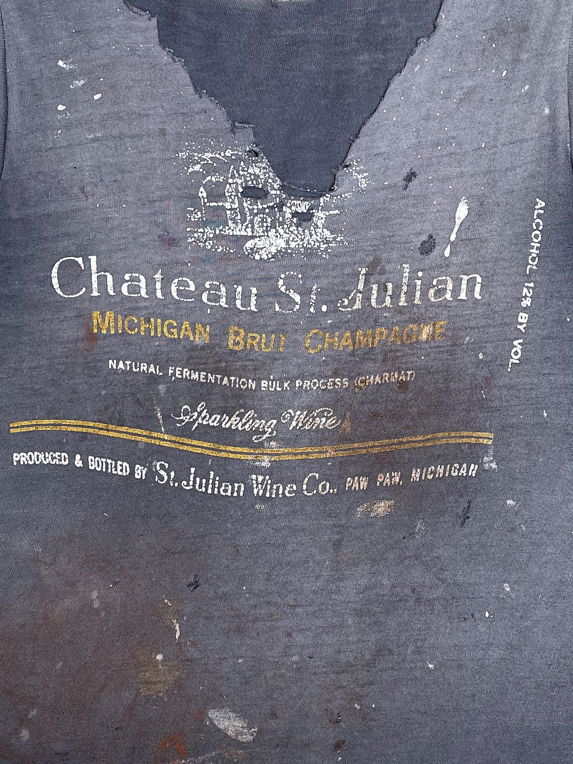 1970s “Chateau St. Julian” Thrashed Sun Faded Tank Top