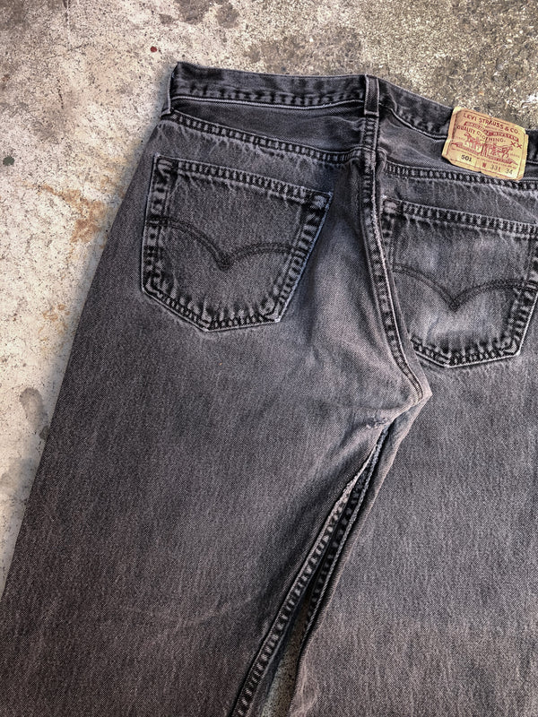 1990s Levis Faded Ash Black 501 (31X32)