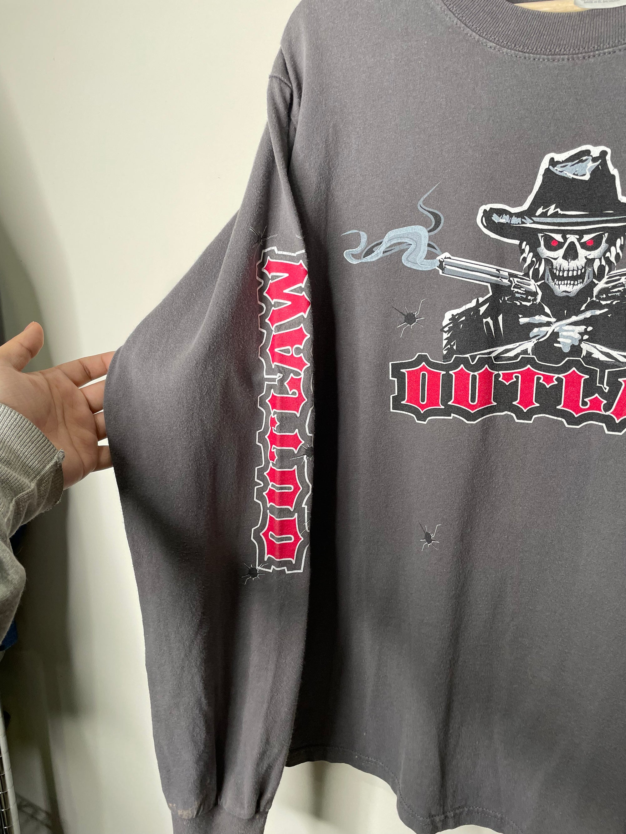 2000s “Outlaw” Long Sleeve Tee (M)