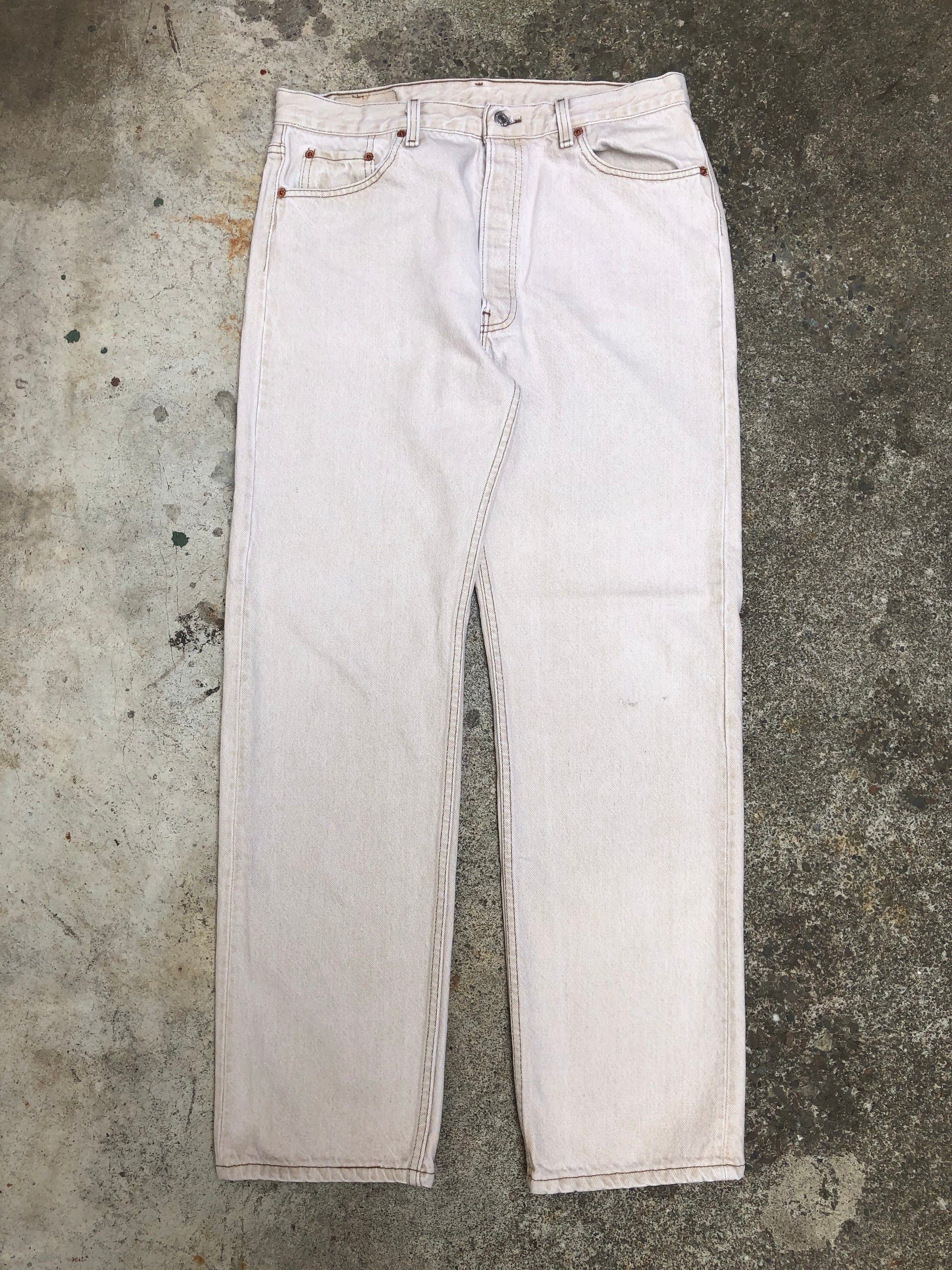 1990s Levis 501 Cream (34X30)