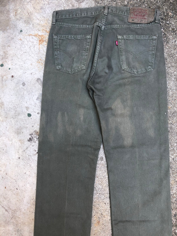 1990s Levis Faded Green 501 (34X30)