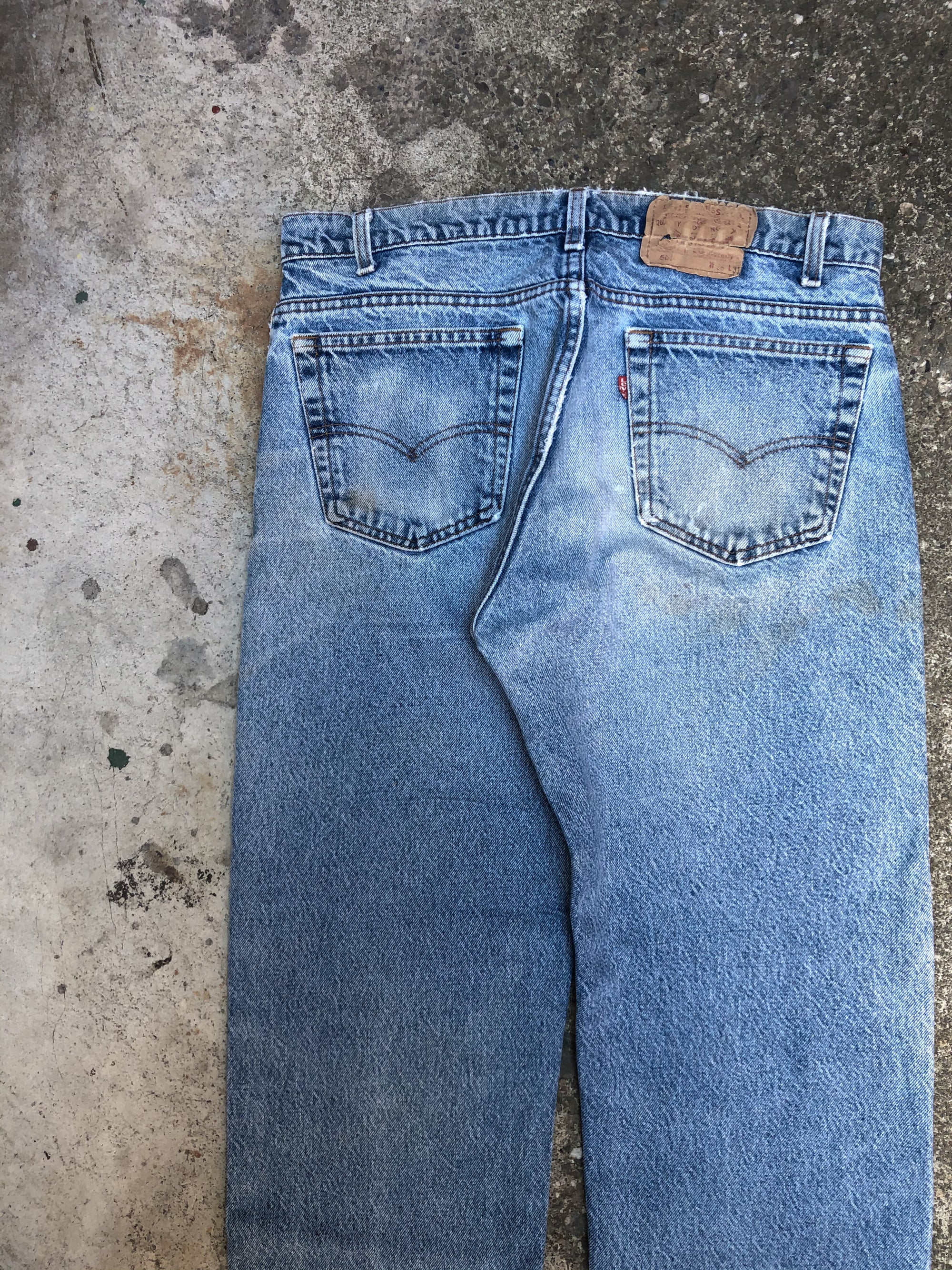 1980s/90s Levis Painted Faded Blue 505 (34X28)