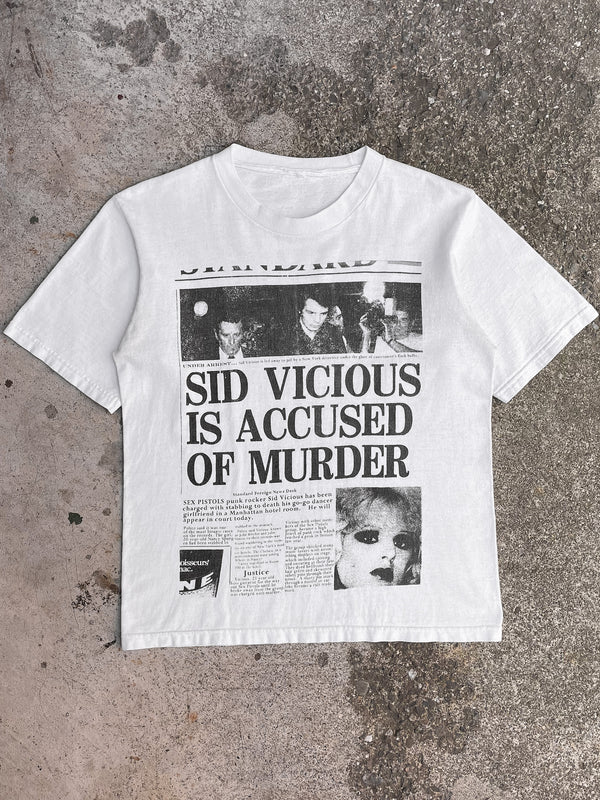 Vintage “Sid Vicious Is Accused Of Murder” Tee