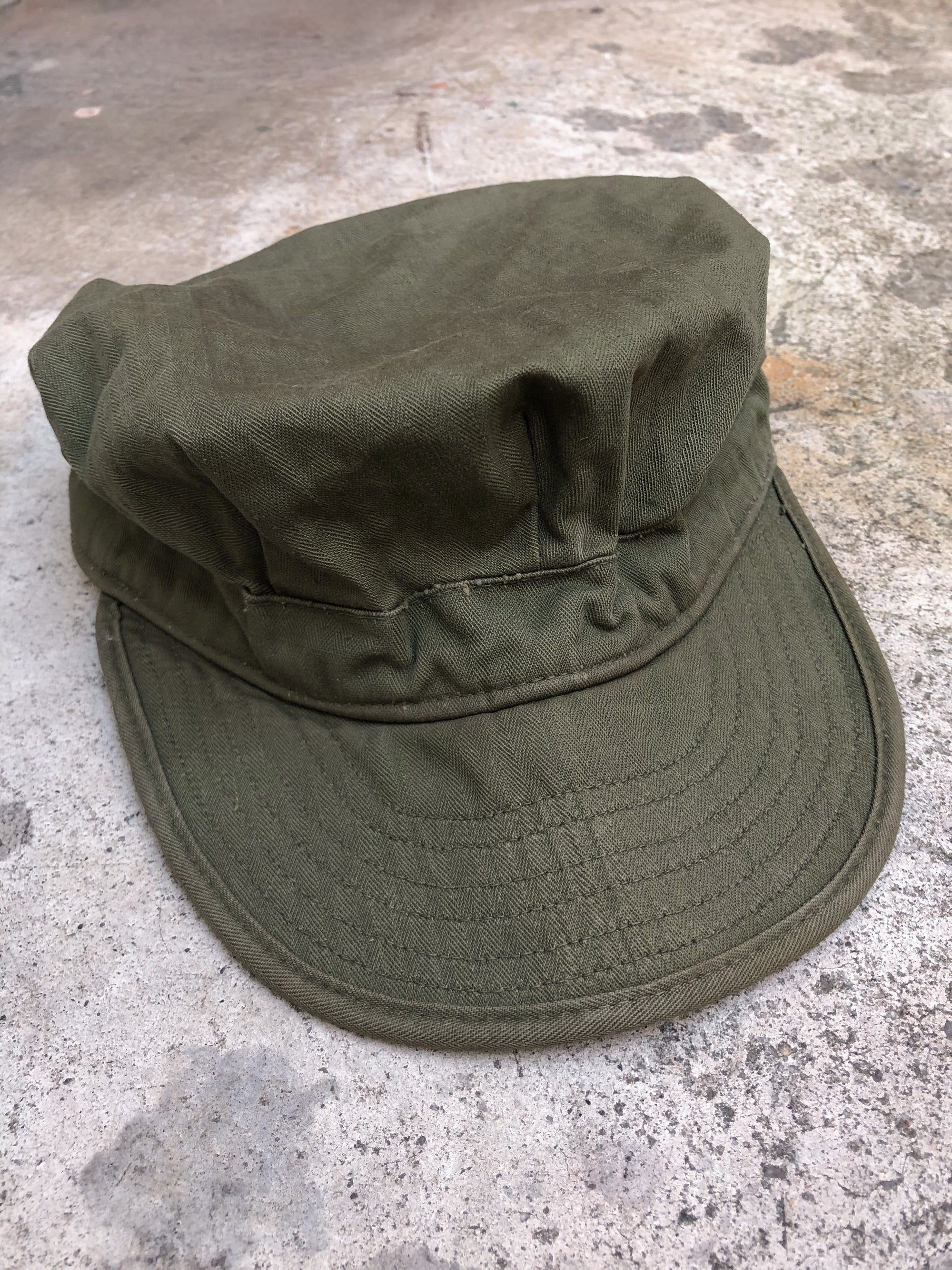 1950s Faded Green HBT Military Hat