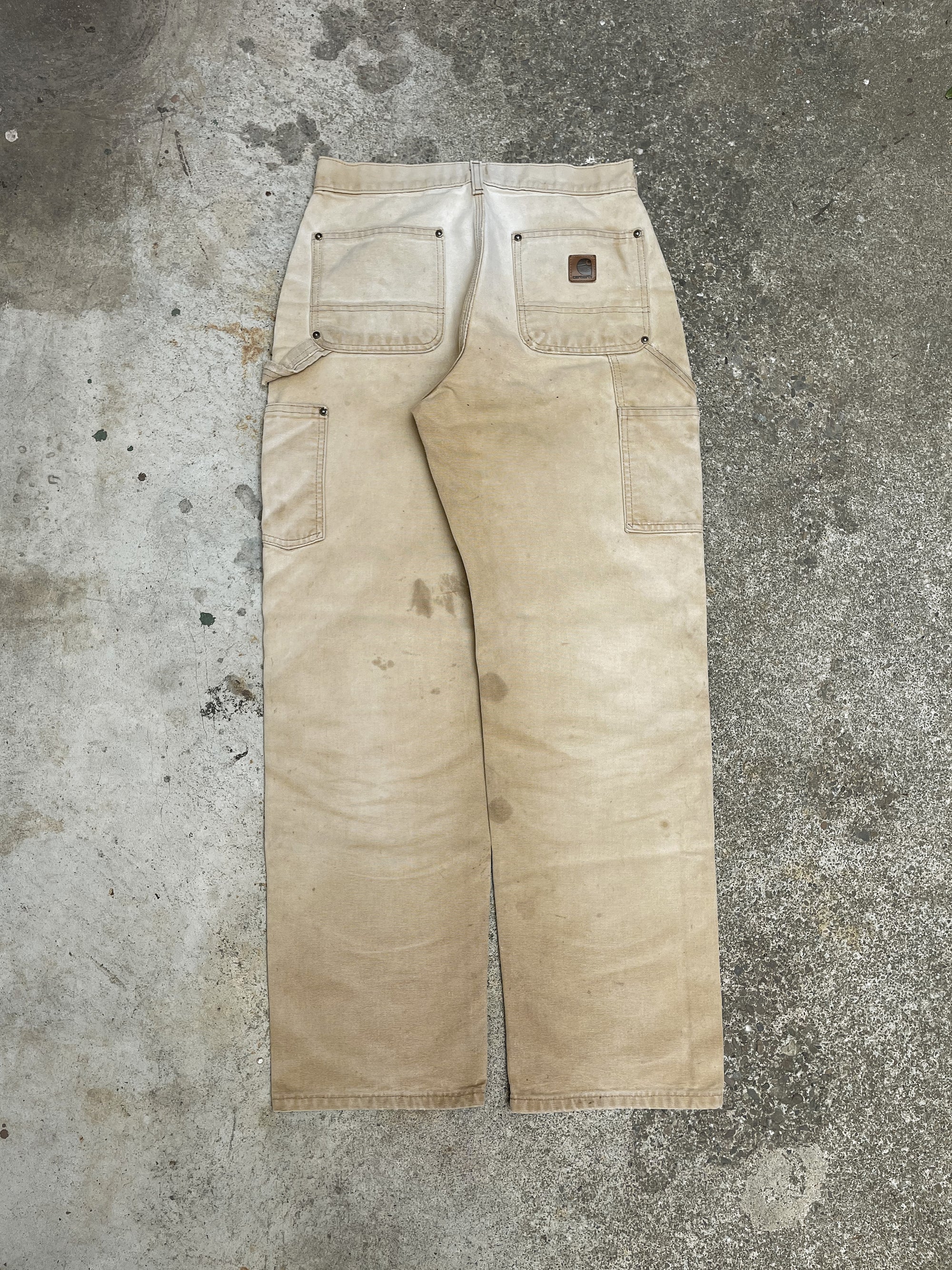 Carhartt B136 Tan Double Front Knee Work Pants (28X30)