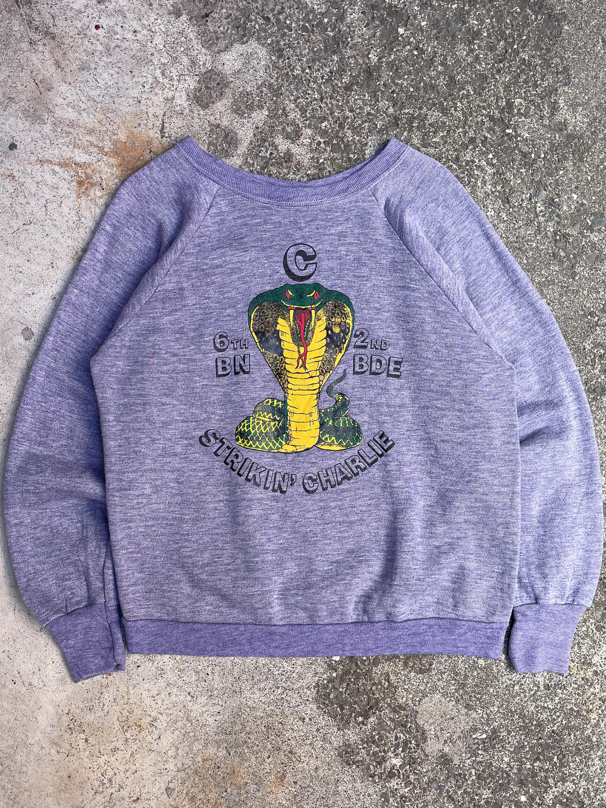 1980s “Strikin’ Charlie” Raglan Sweatshirt (M)