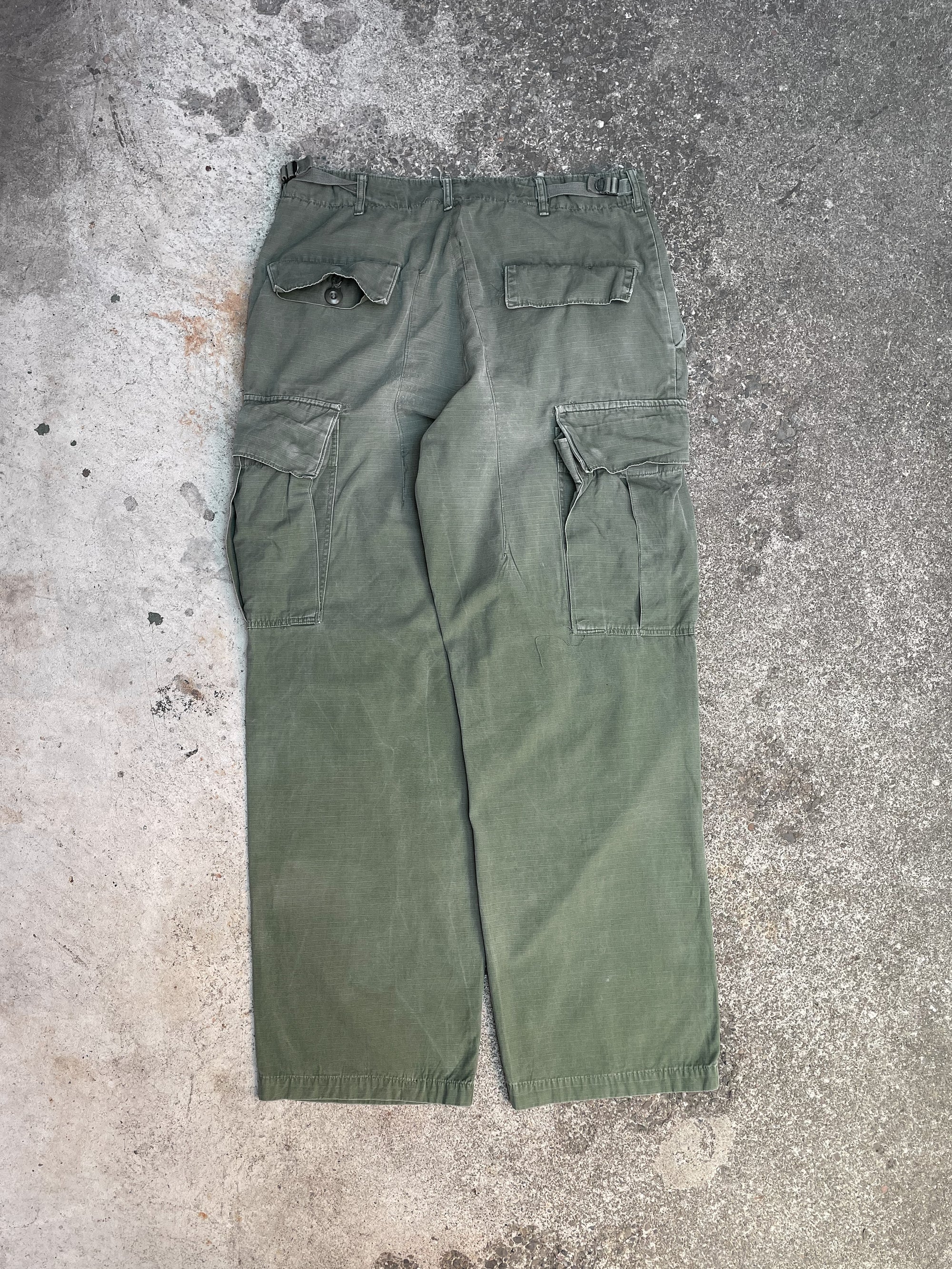 1960s OG-107 Ripstop Cargo Military Pants Talon Zip (31X29)