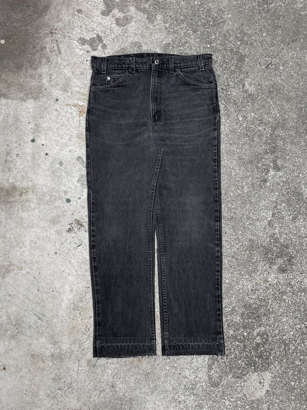 1990s Orange Tab Levi’s Faded Black 505 Released Hem (33X28)