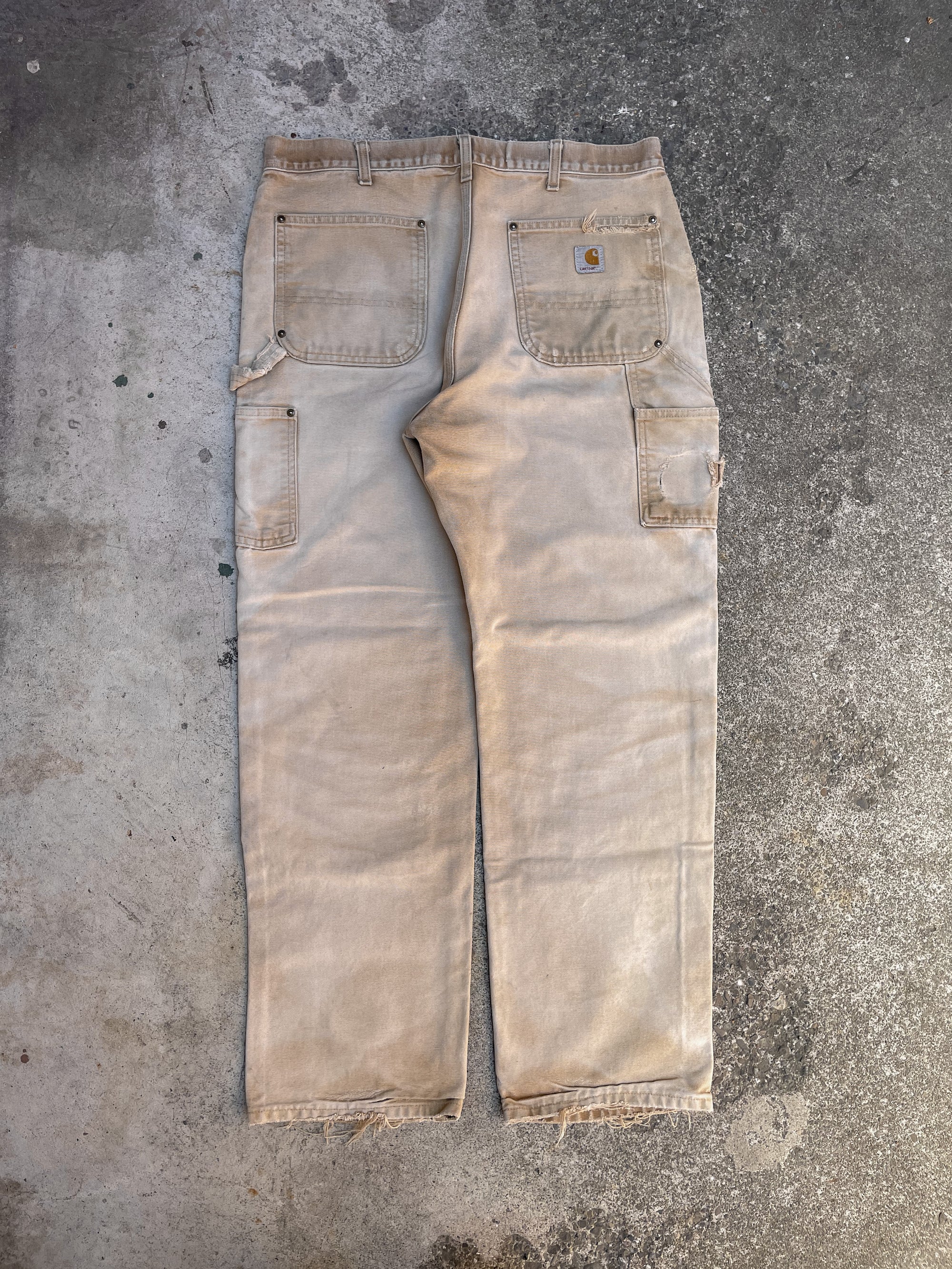 Carhartt B01 Tan Double Front Knee Work Pants (35X30)