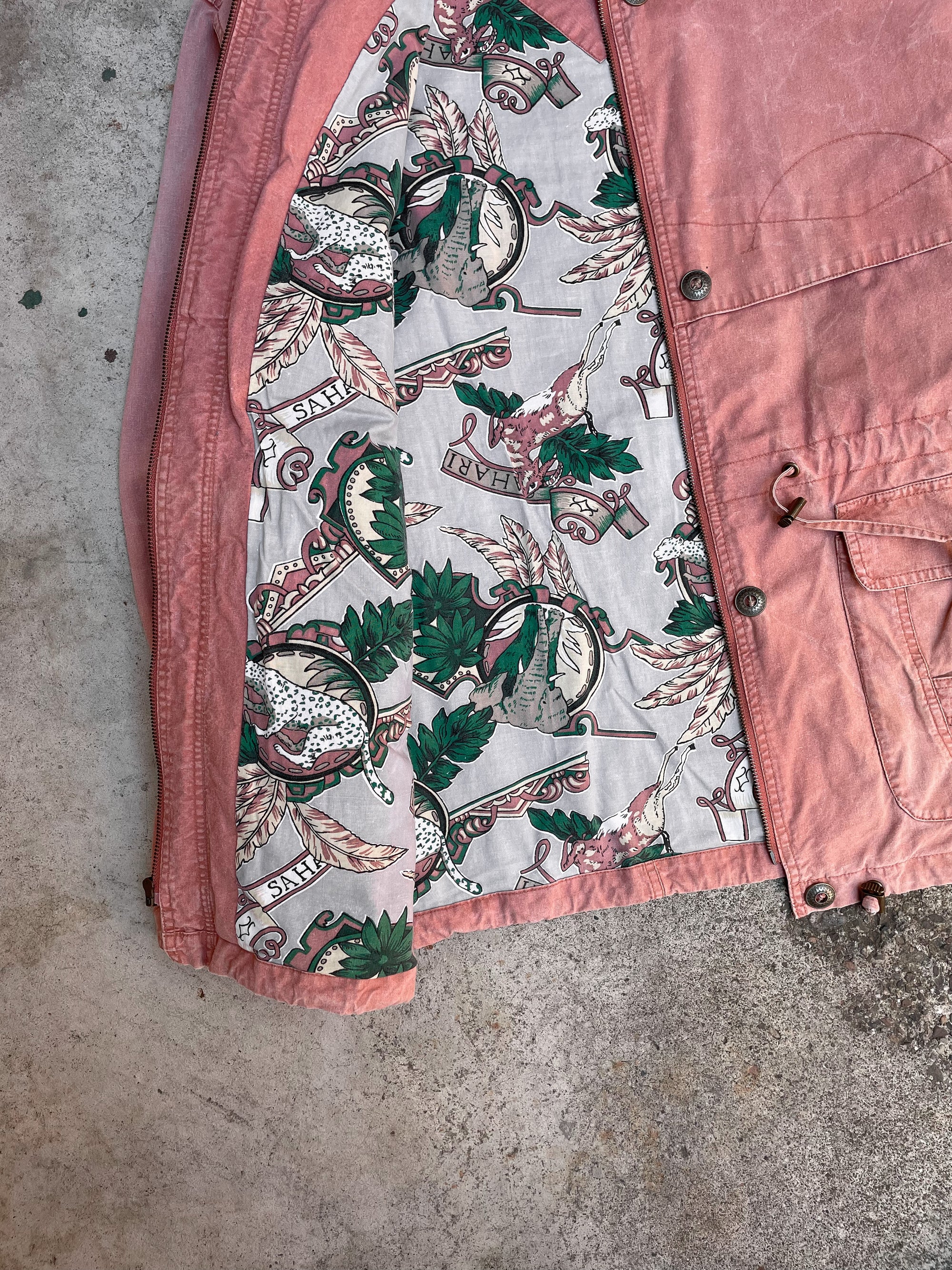 Vintage Faded Salmon Lined Field Jacket