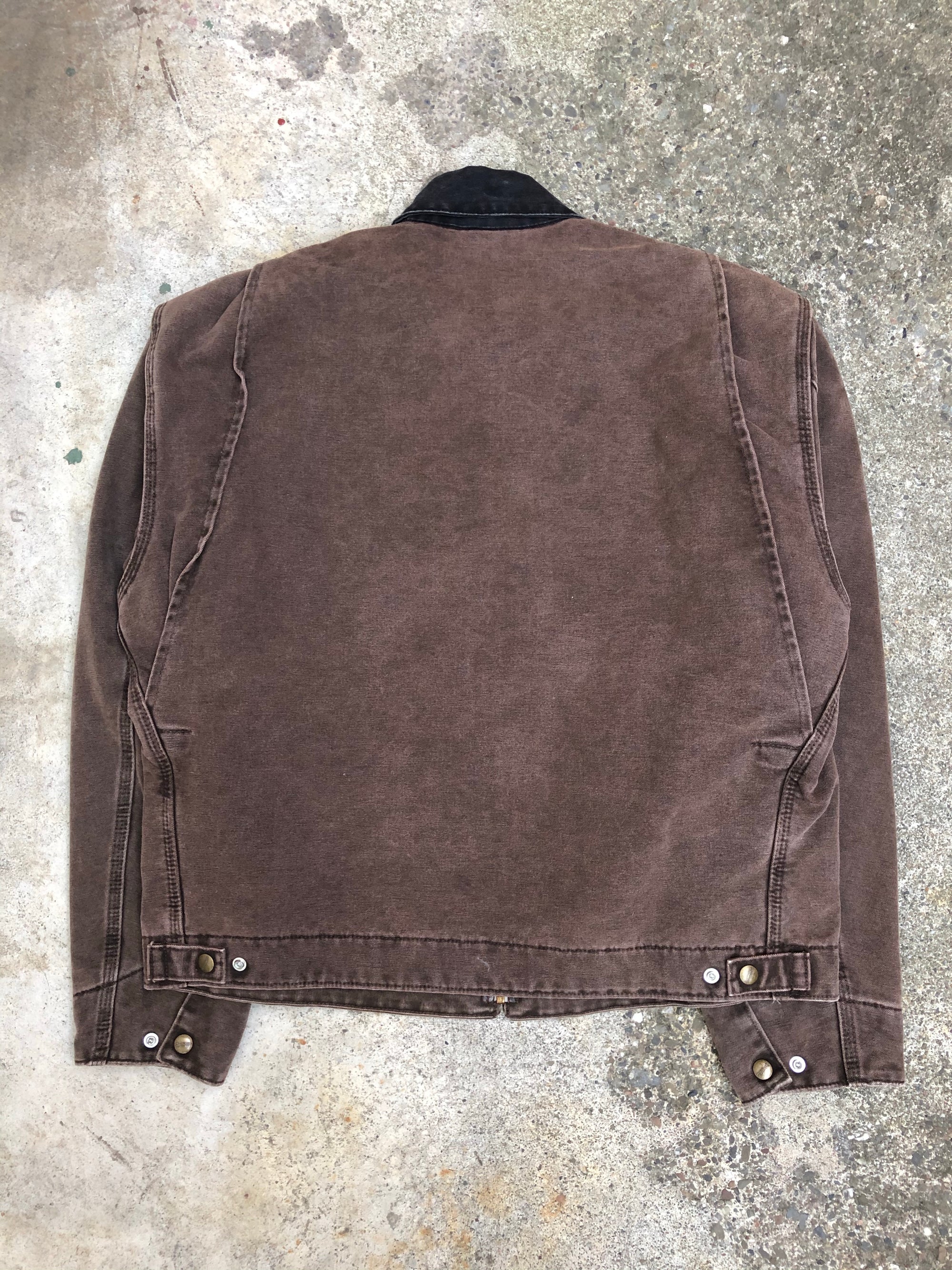 1990s Carhartt Faded Chocolate Lined Work Jacket (L)