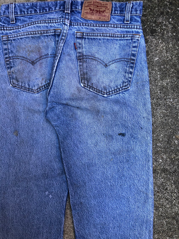 1990s Levis Worn In Blue 505 (31X30)