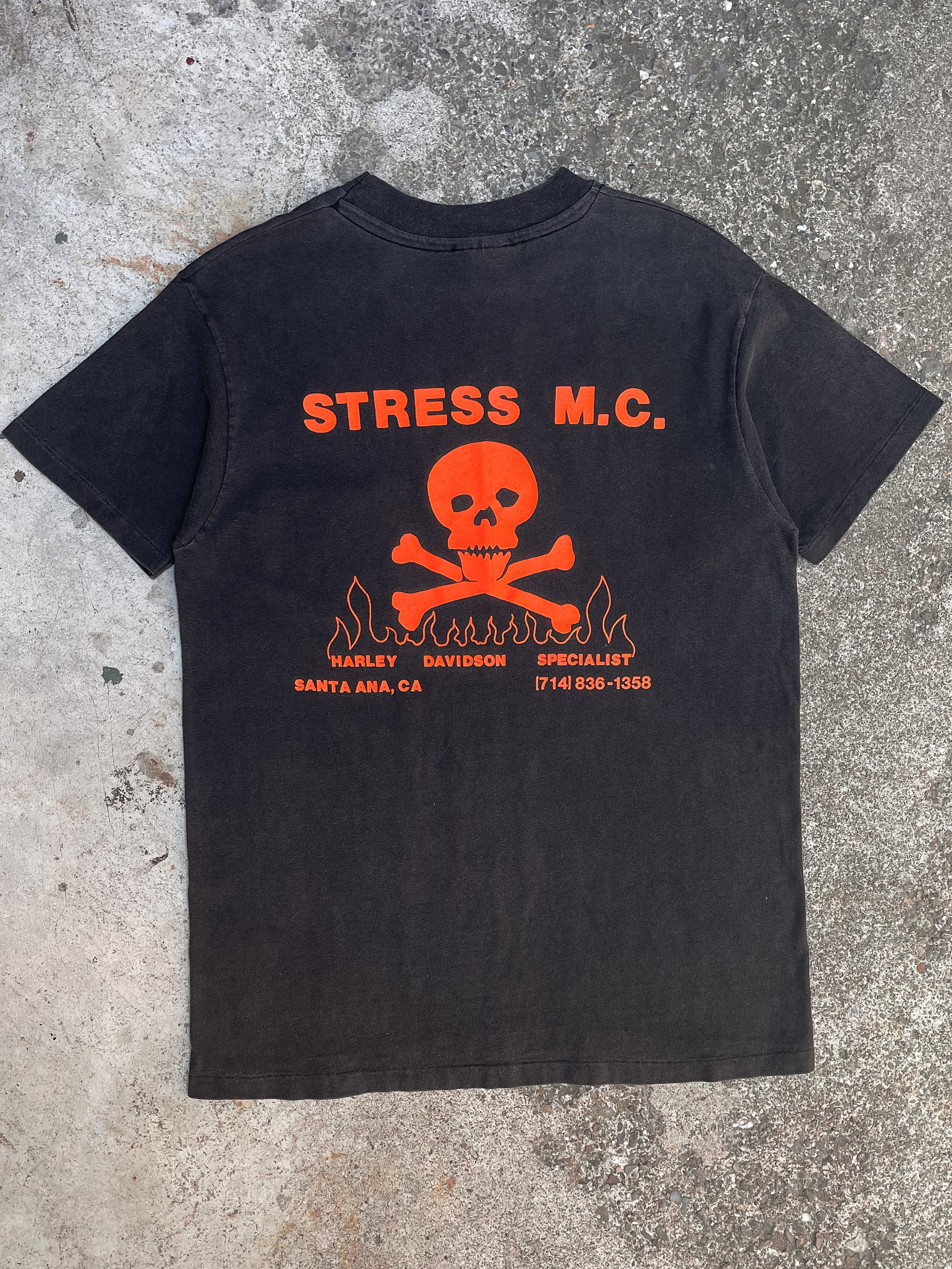 1990s “Stress M.C.” Single Stitched Hanes Beefy Pocket Tee