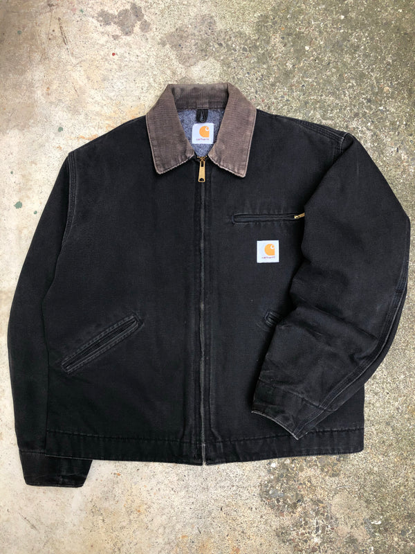 1990s Carhartt Black Lined Work Jacket (M)