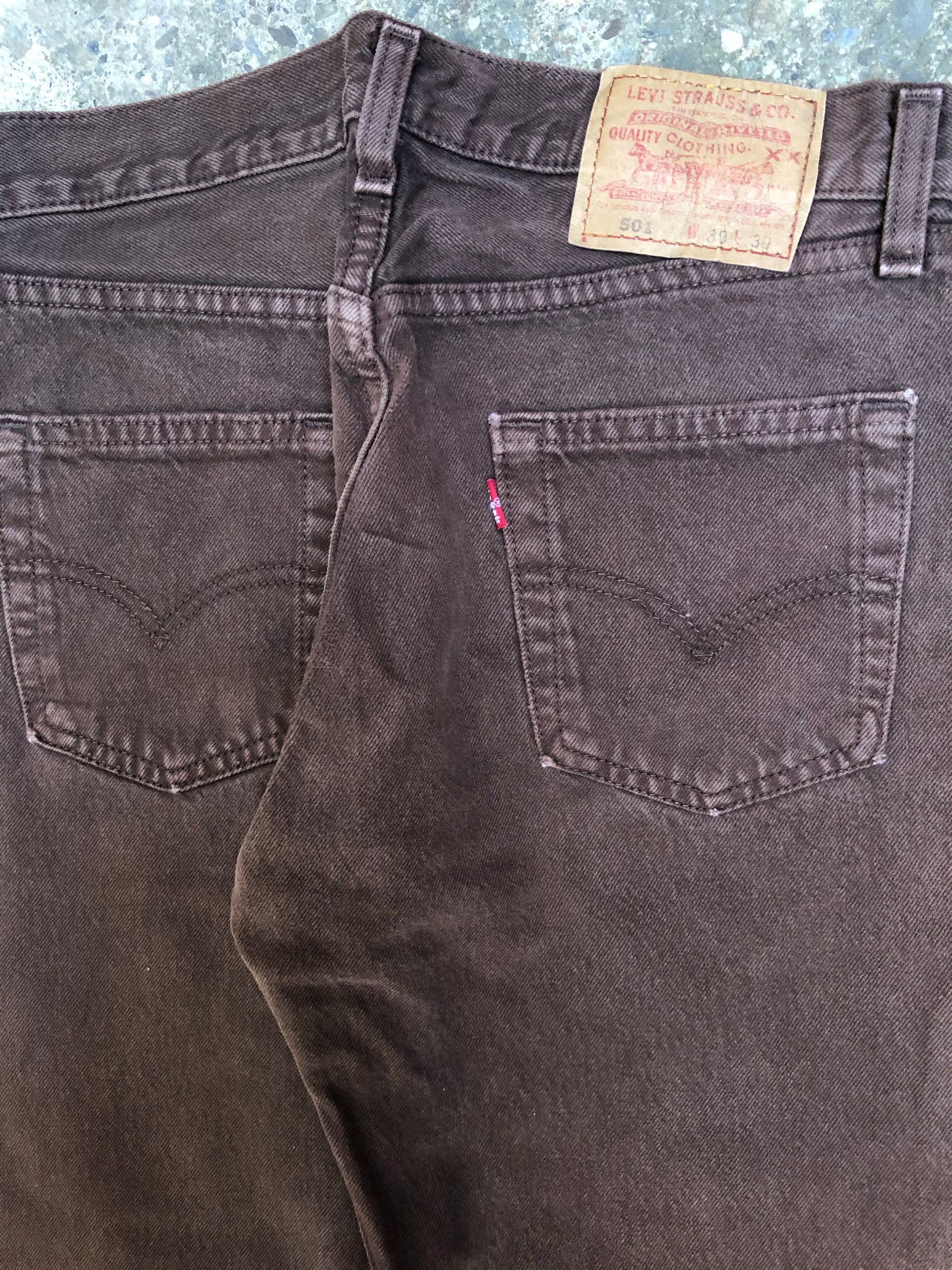 1990s Levis Faded Brown 501 (29X29)