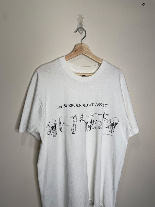 1990s “Surrounded By Asses!” Single Stitched Tee