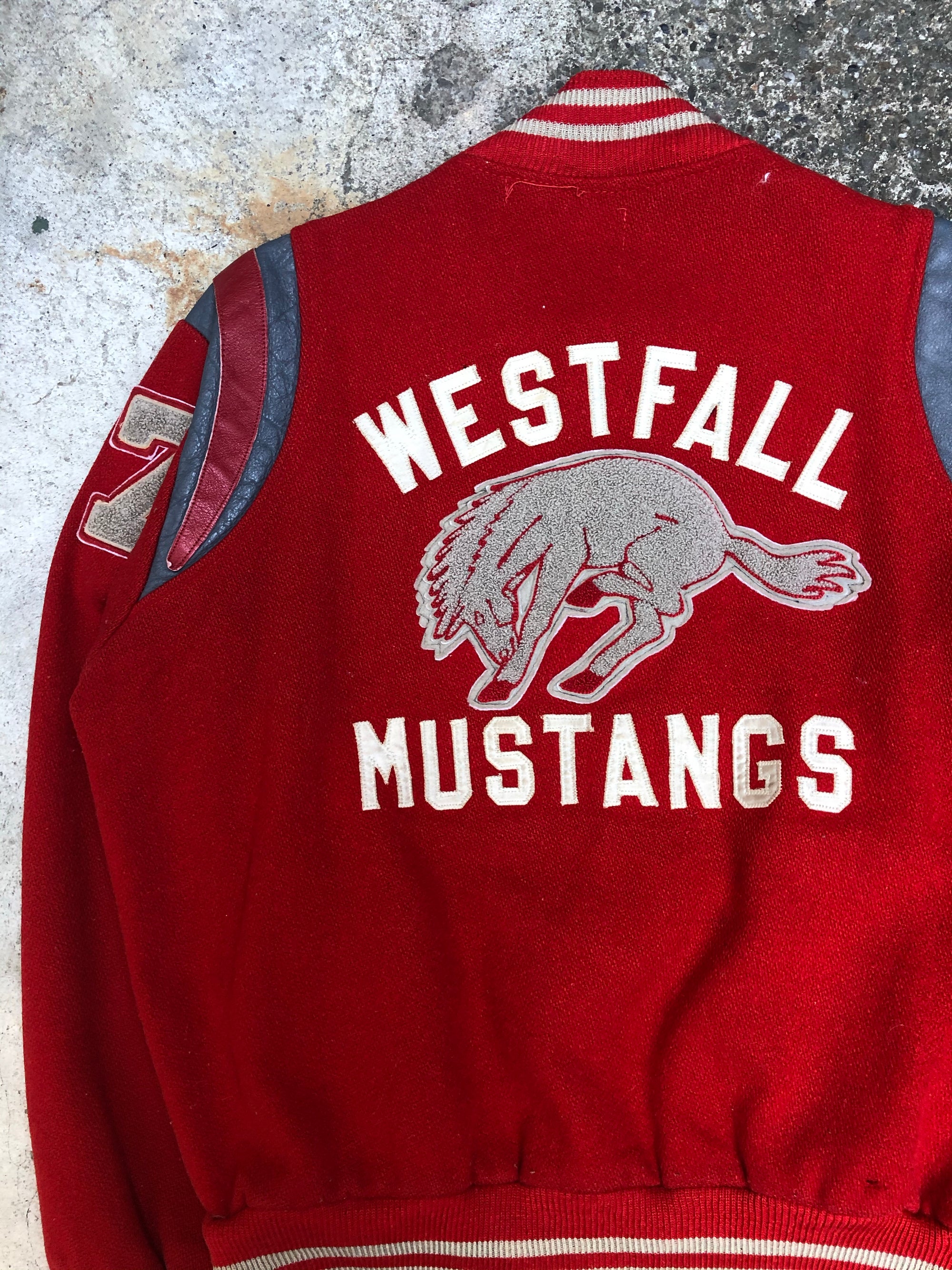 1970s Chain Stitch “Westfall Mustangs” Varsity Jacket