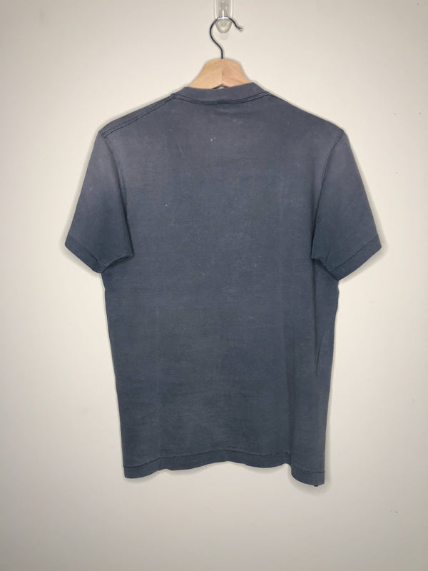 1980s Sun Faded Grey Blank Pocket Tee