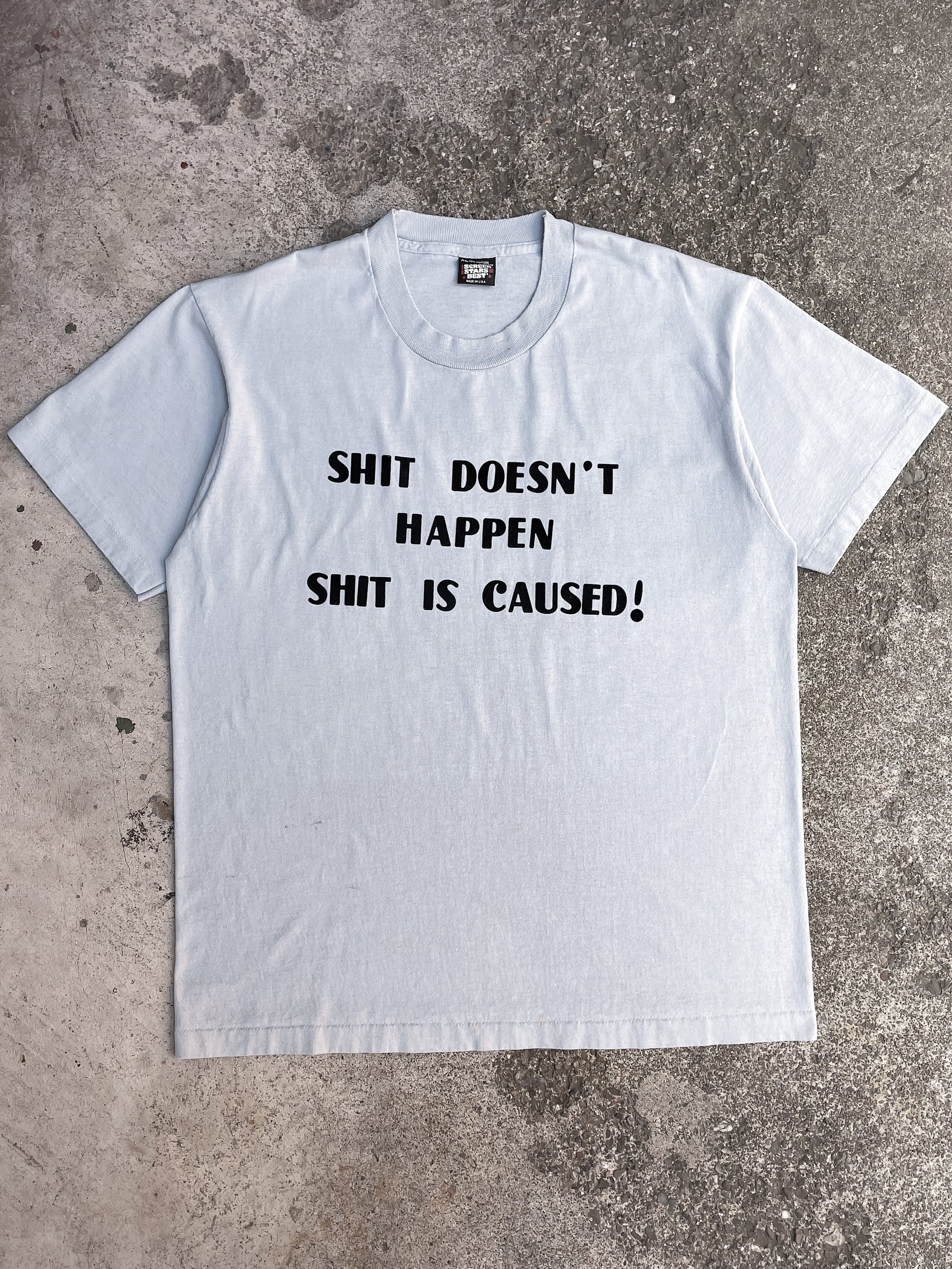 1990s “Shit Doesn’t Happen…” Single Stitched Screen Stars Tee (L)