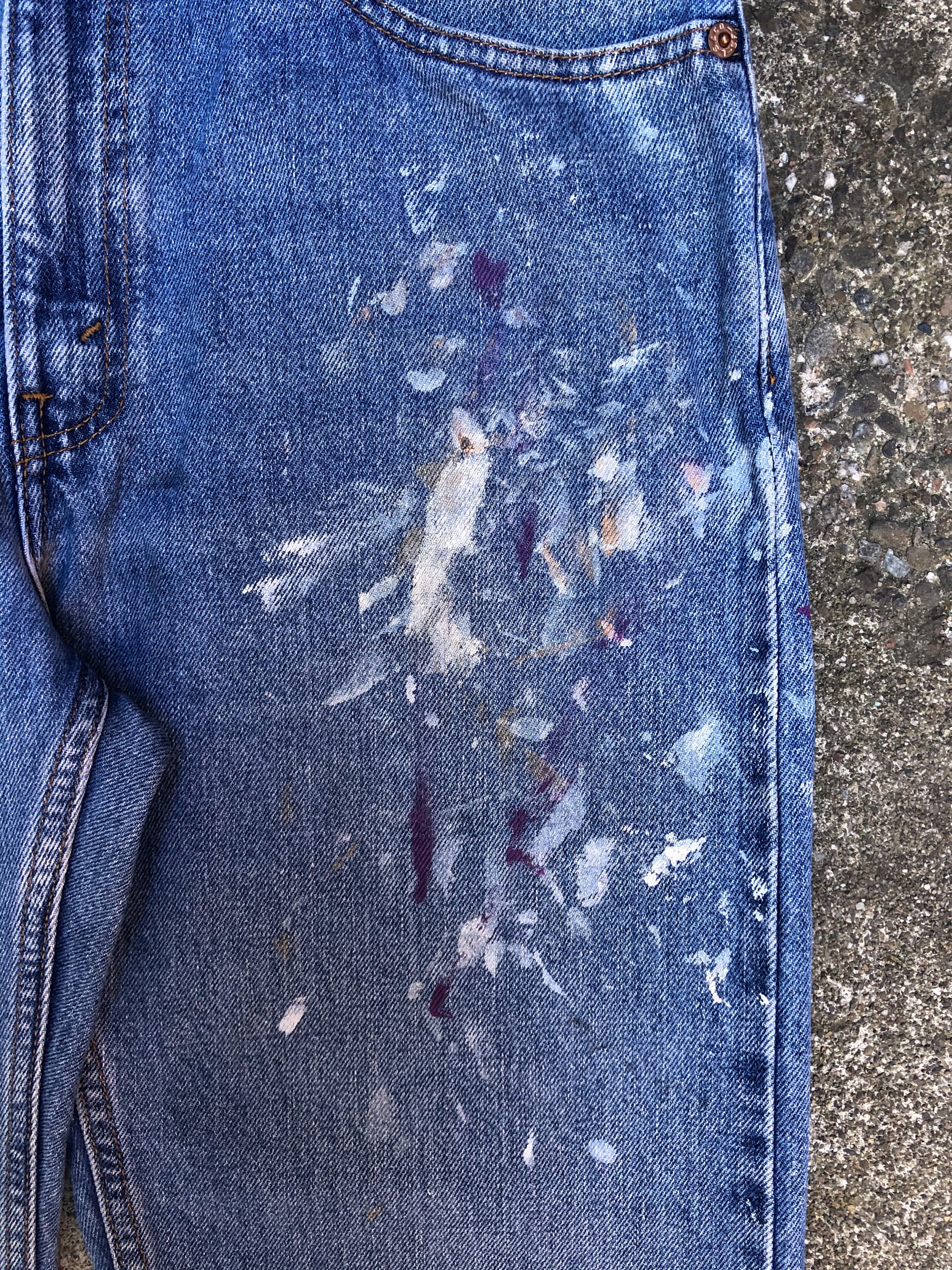 1990s Levis Painted Blue 505 (31X31)