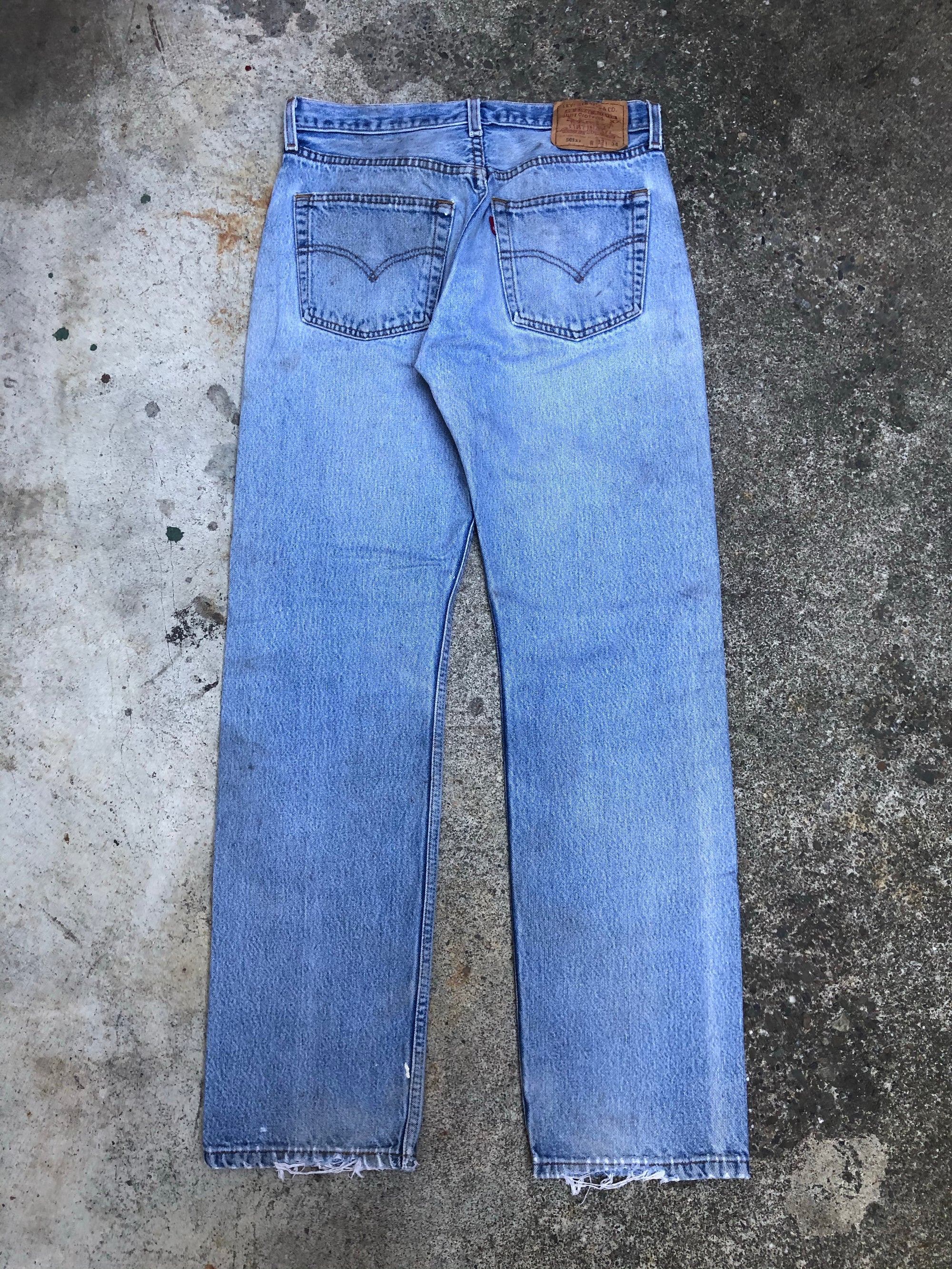 1990s Levis Worn In Blue 501XX (30X30)