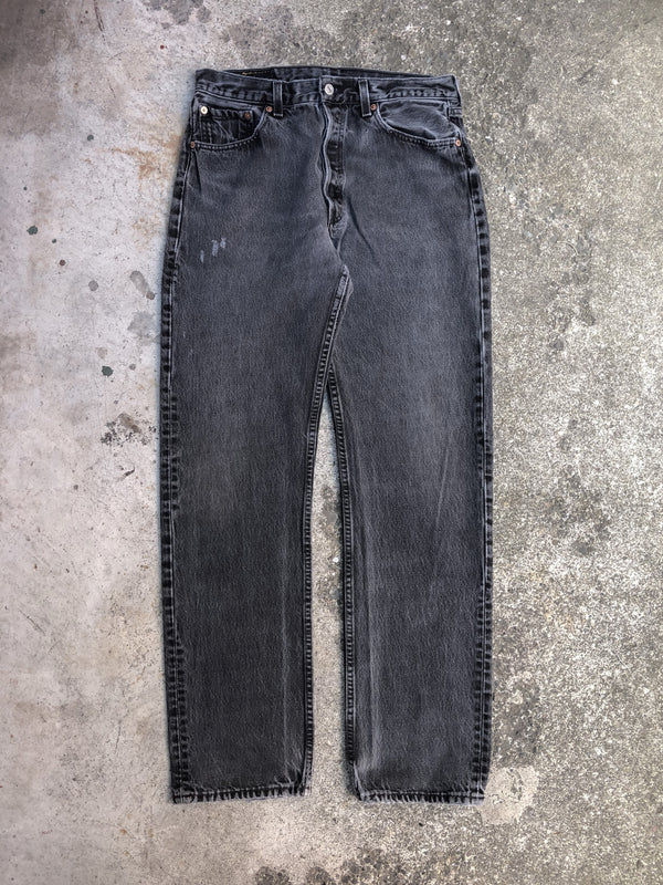 1990s Levis Faded Ash Black 501 (31X32)