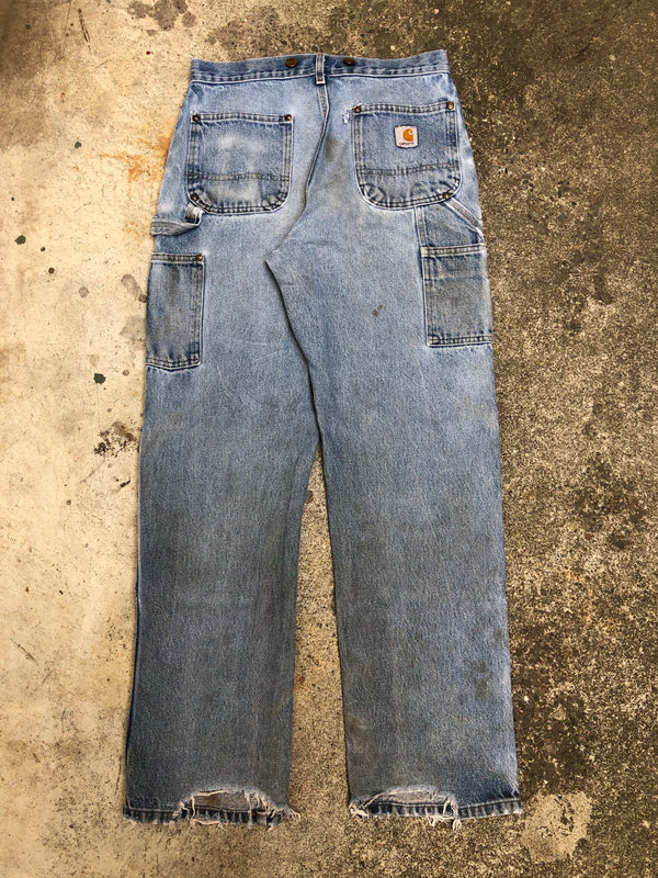 Carhartt B07 Denim Double Knee Work Pants (30X31)