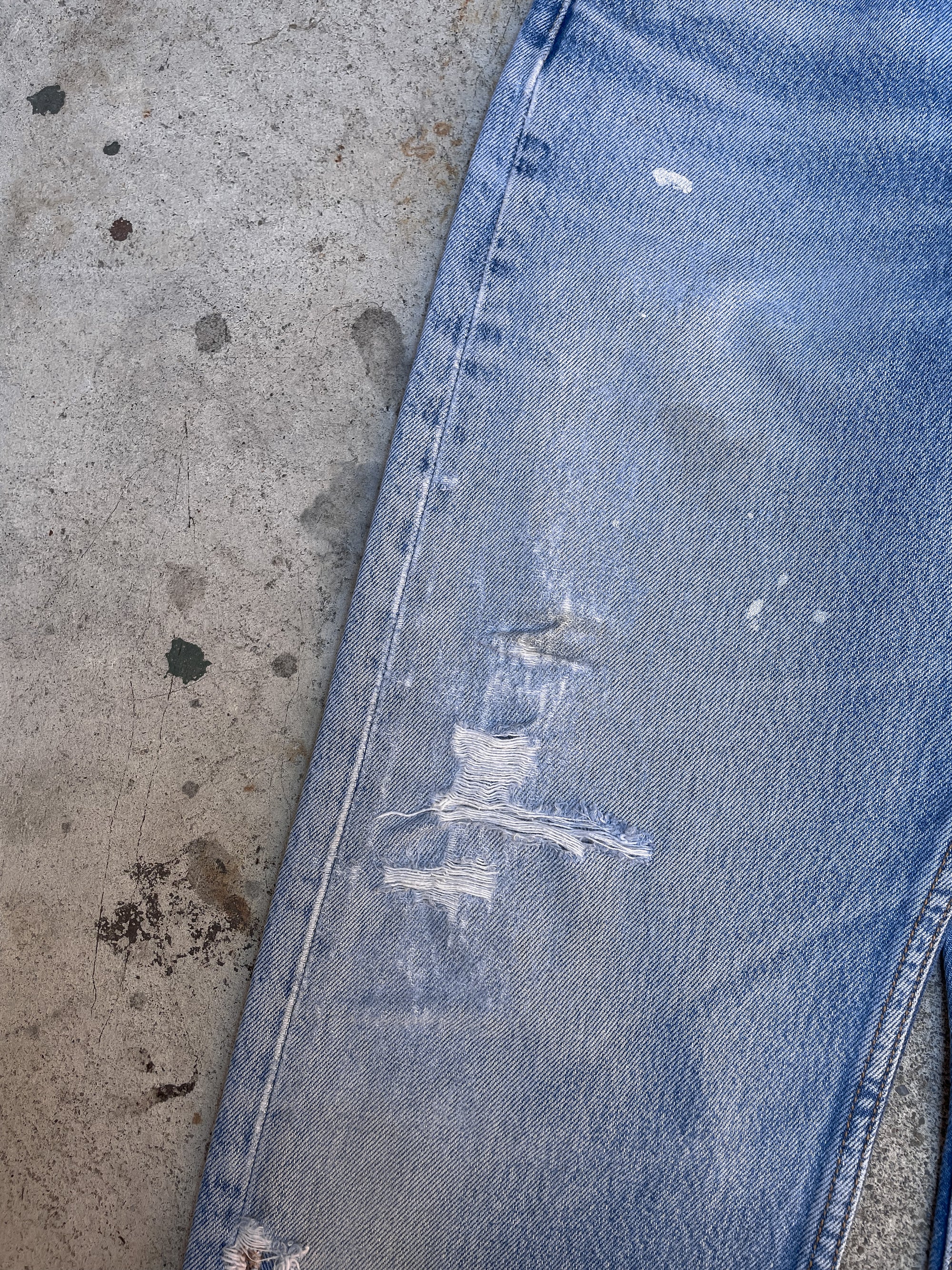 1990s Levis Distressed Faded Blue 501XX (31X30)