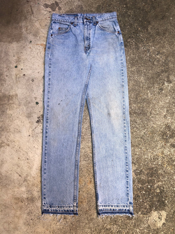 1990s Orange Tab Levis 505 Faded Blue Released Hem (29X32)