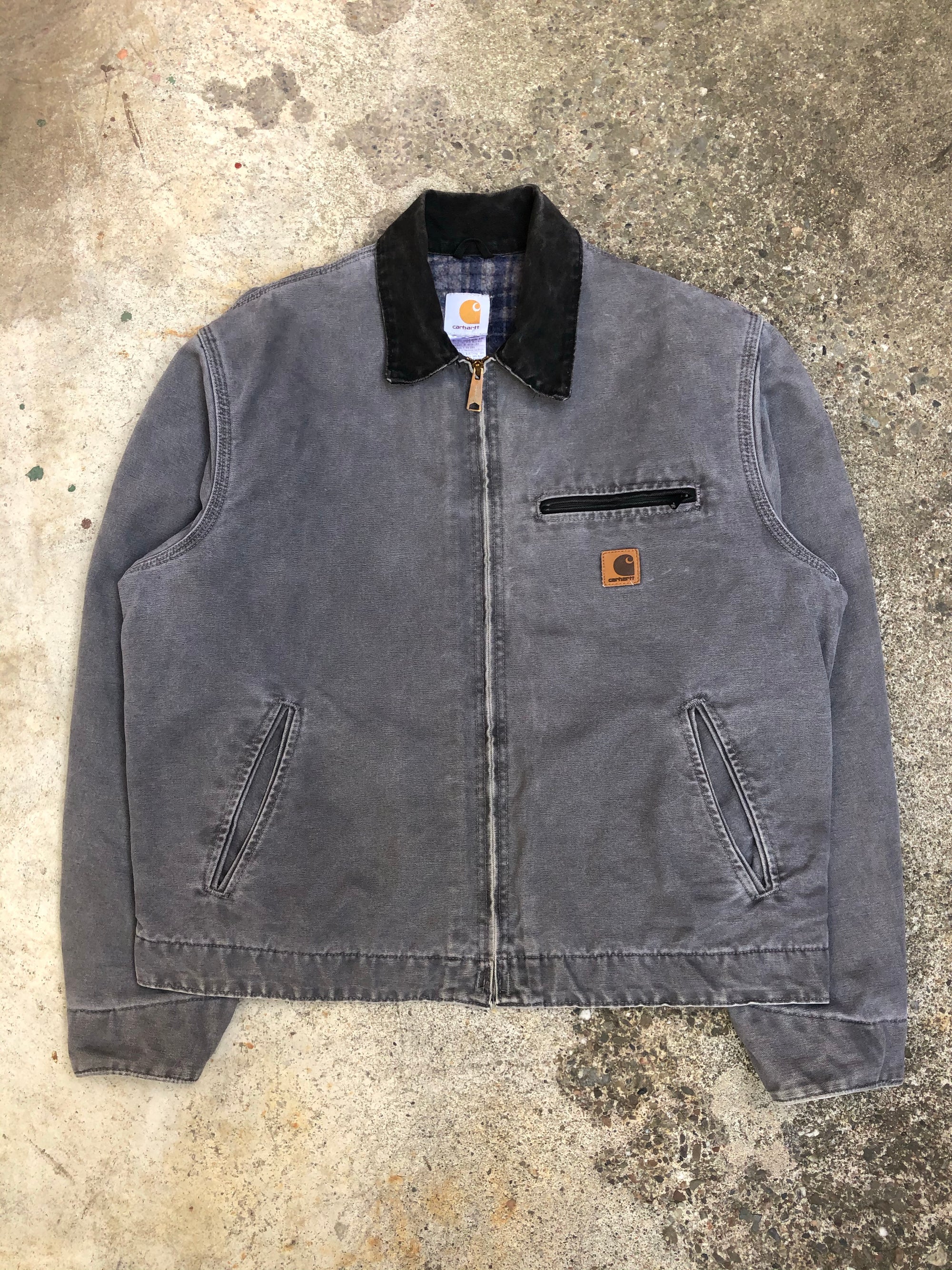 1990s Carhartt Grey Lined Work Jacket