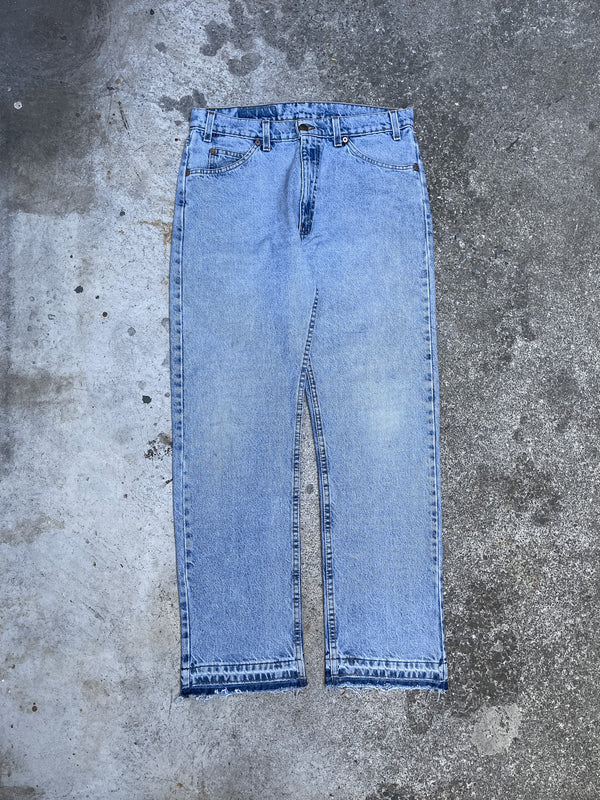 1990s Orange Tab Levi’s Faded Blue 505 Released Hem (33X30)