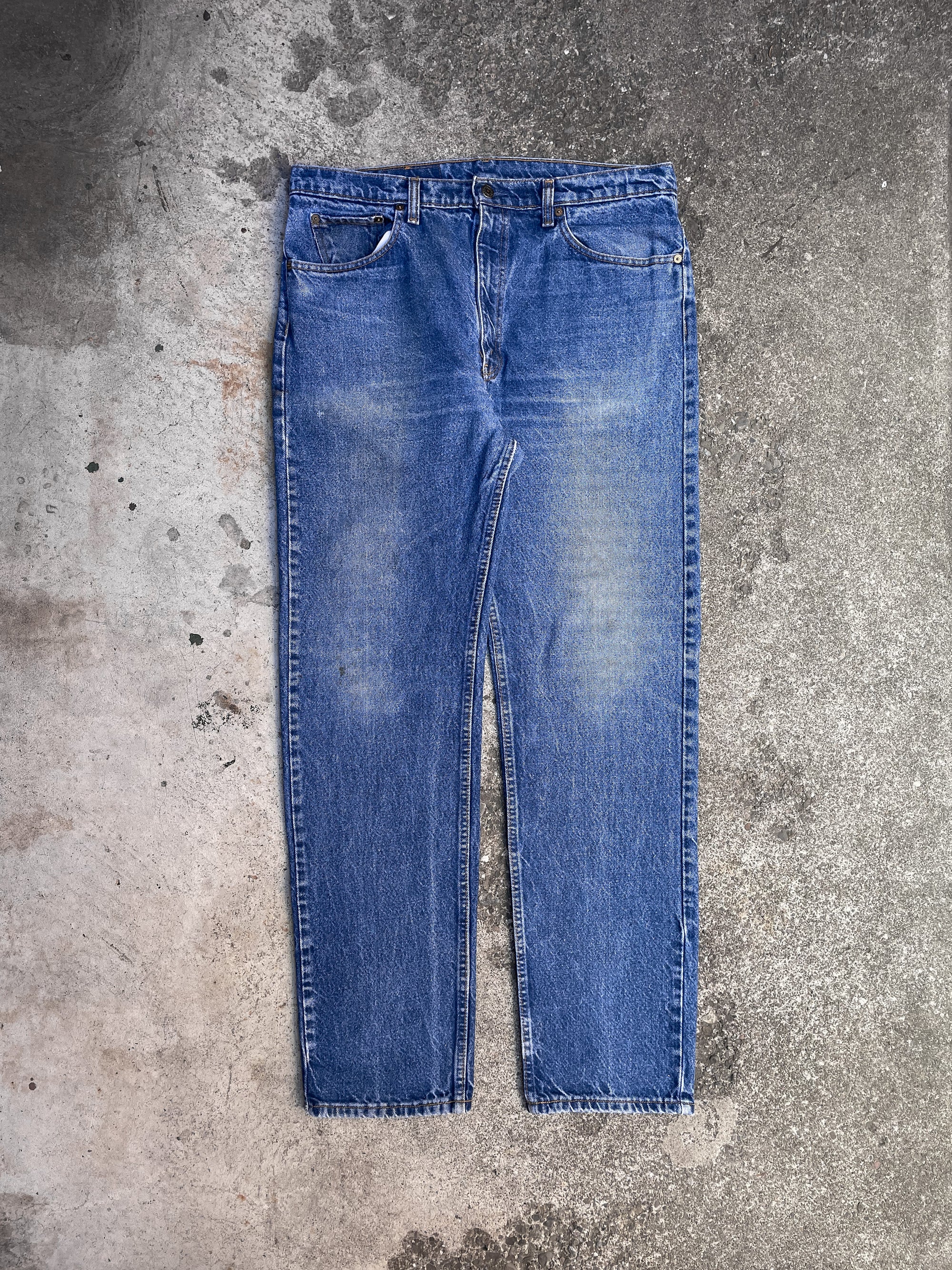 1990s Levi’s Repaired Worn In Blue 505 (36X32)