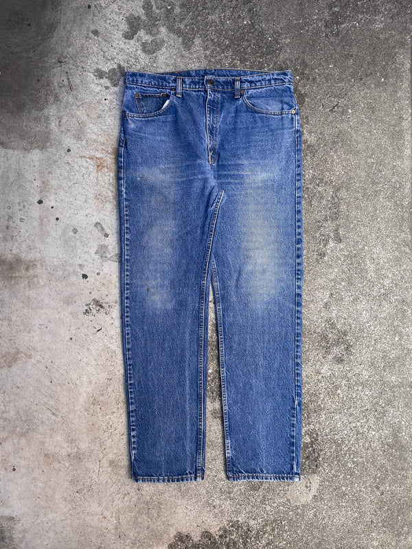 1990s Levi’s Repaired Worn In Blue 505 (36X32)