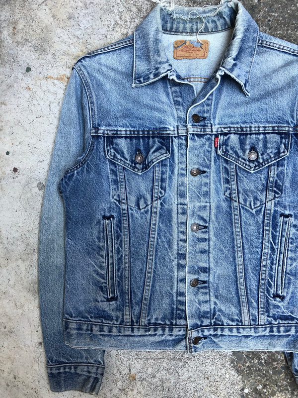 1980s Levis Worn In Blue Denim Jacket