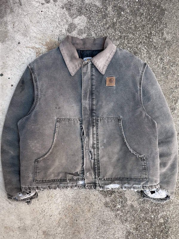 Carhartt Faded Petrol Blue Grey Quilted Arctic Jacket (L/XL)