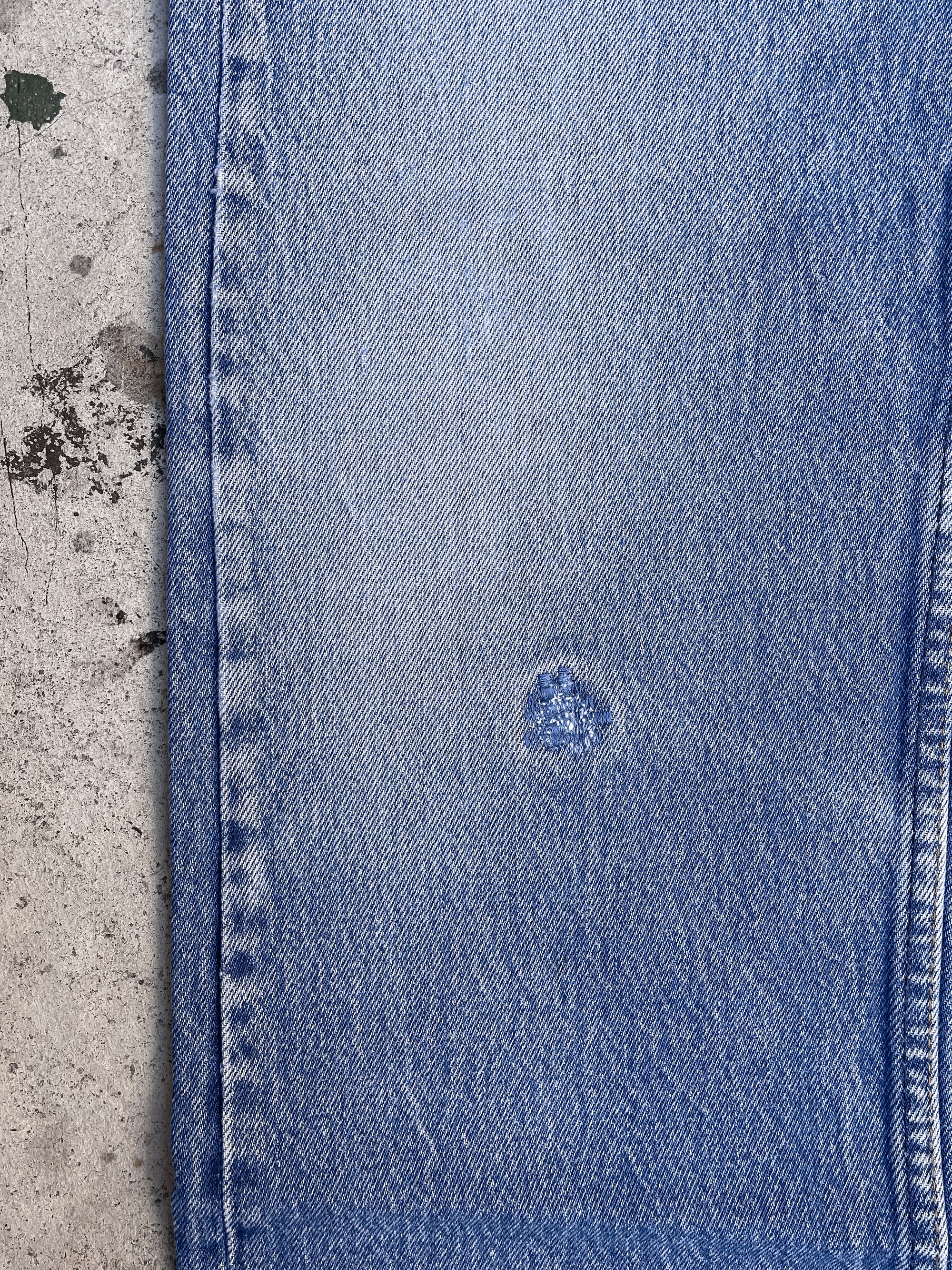 1980s/90s Levis Repaired Faded Blue 501 (33X31)