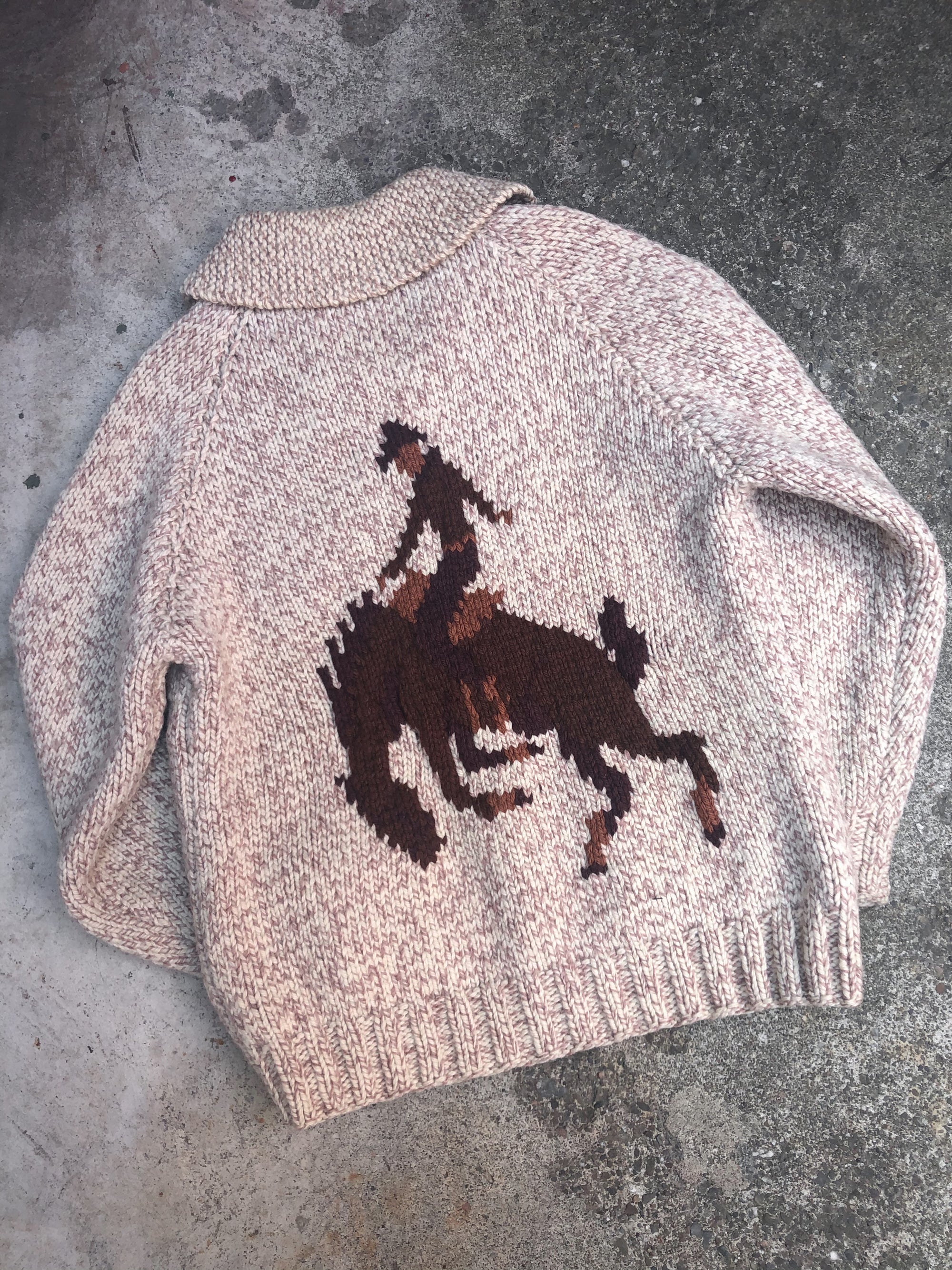 1950s “Cowboy” Knit Cowichan Sweater