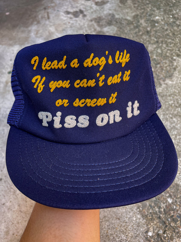 1980s “I Lead a Dog’s Life…” Trucker Hat