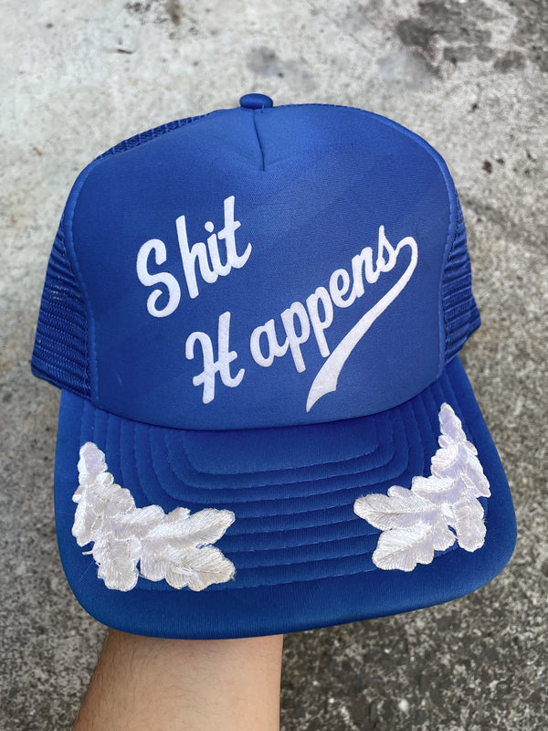 1990s “Shit Happens” Embroidered Trucker Hat