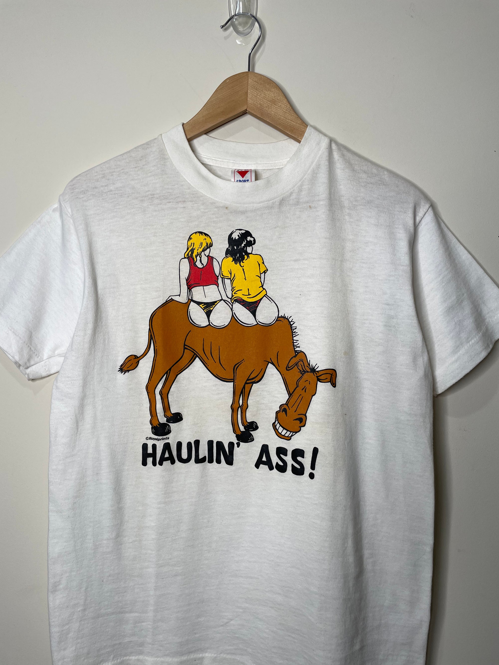 1990s “Haulin’ Ass!” Single Stitched Tee (S)