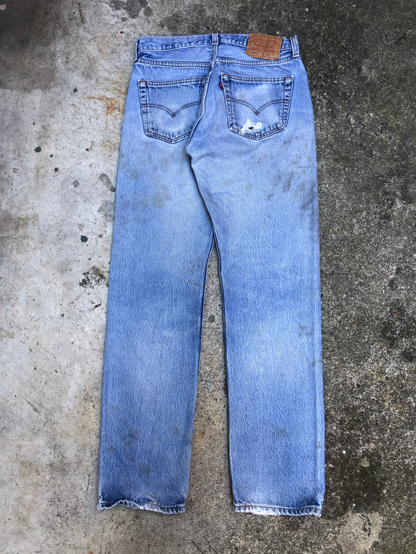 1990s Levis Worn In Blue 501XX (30X31)