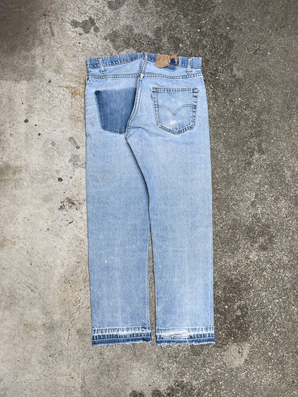 1980s Levi’s Faded Blue 505 Released Hem (32X28)