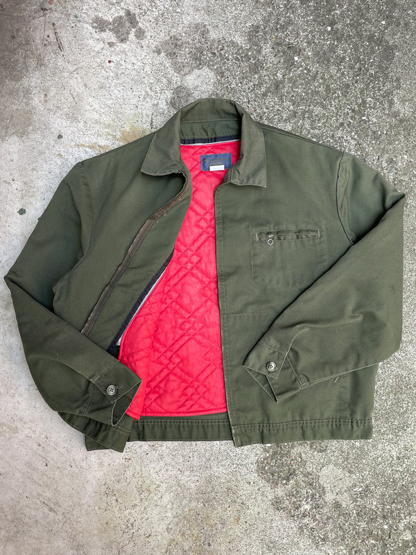 1970s Green Quilted Liner Work Jacket