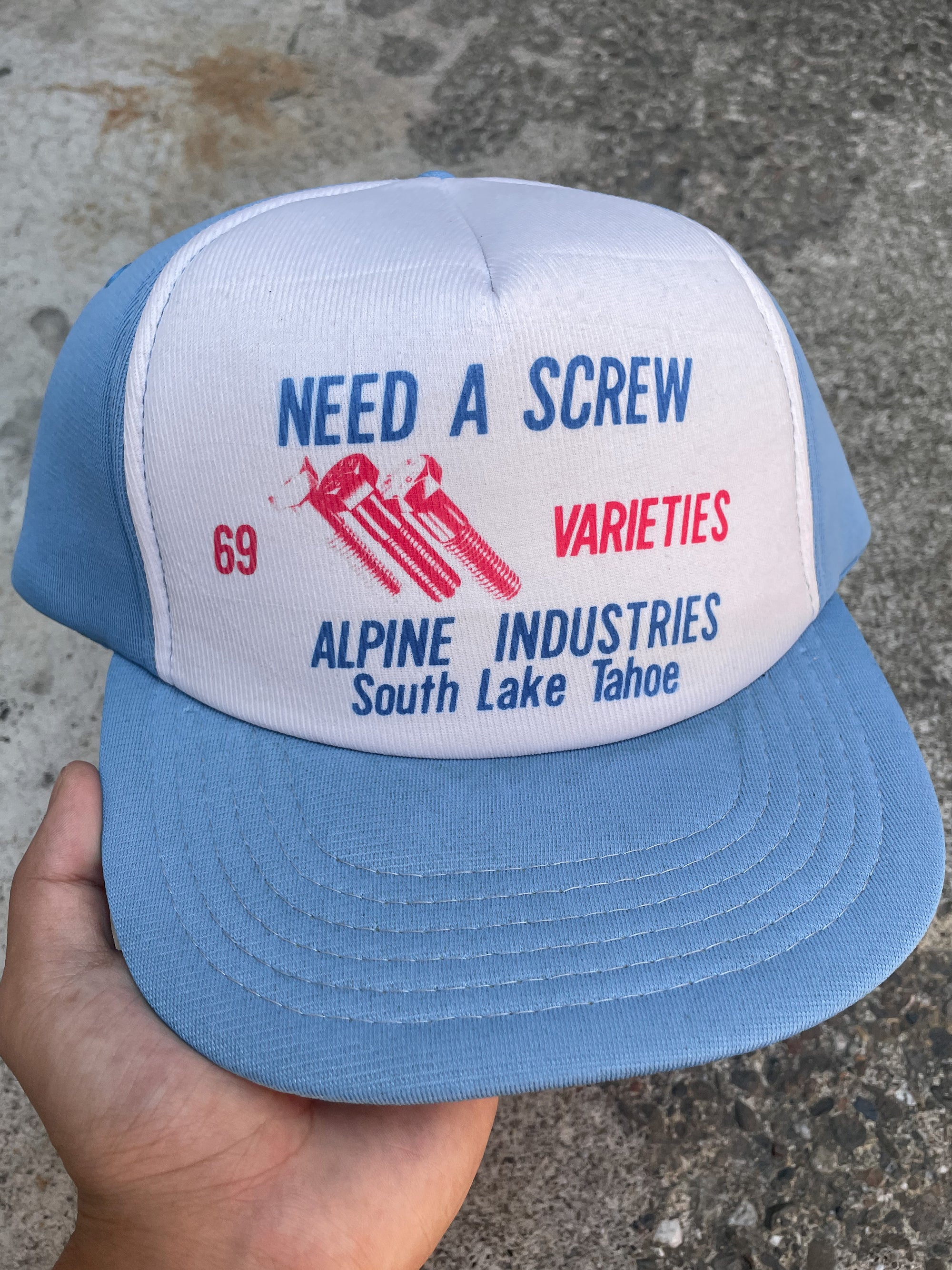 1980s “Need A Screw” Trucker Hat