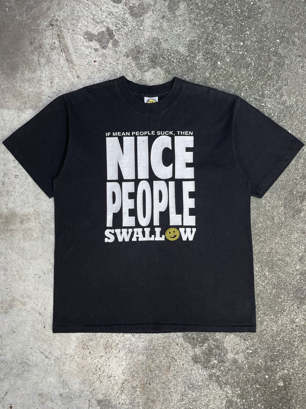 1990s “Nice People Swallow” Tee (XL)